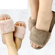 Soft Fuzzy Fur Slides - Women's One Size - 2