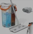 Hands-Free Flat Mop and Bucket Set - 2
