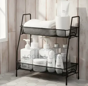 2-Tier Countertop Organizer with Side Basket
