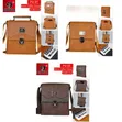 Leather Travel Crossbody Double Backpack Casual PU Urban - 1