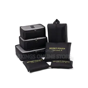 7-Piece Travel Pouch Set - Clothes Storage Bags