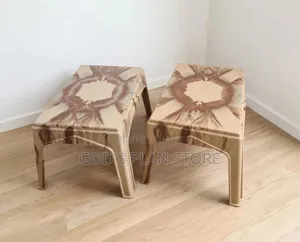 Marble Beige Plastic Coffee/Dining/Bar Table