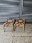 Marble Beige Plastic Coffee/Dining/Bar Table - 2