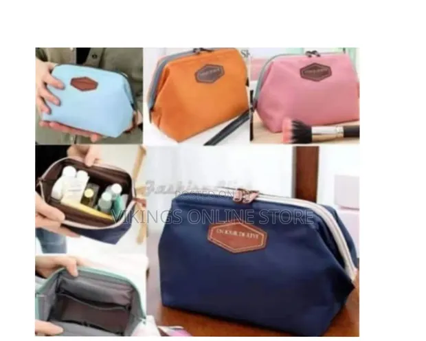 Makeup Cosmetic Pouch Travel Organizer Toiletry Clutch - 1