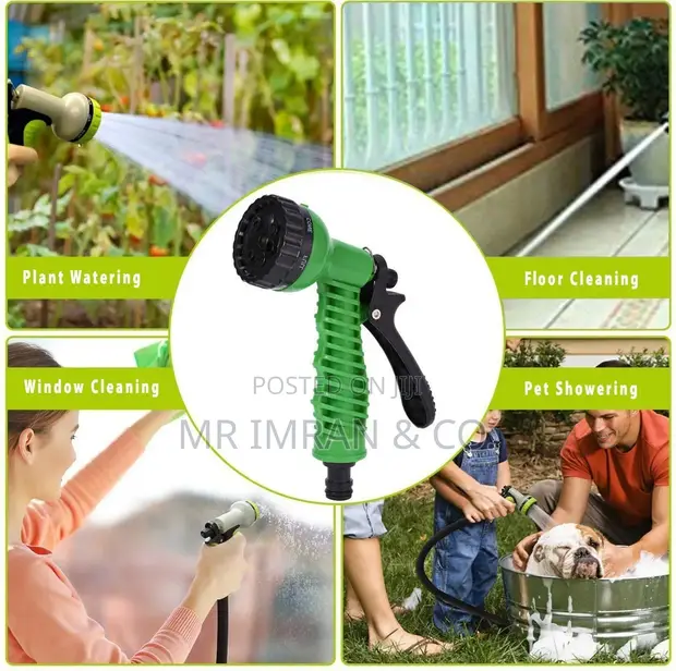 7-Pattern High-Pressure Garden Hose Spray Nozzle - 1