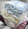 Woolen Blankets with Floral Strips - 2
