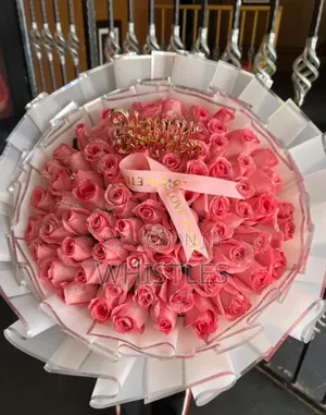 Pink Rose Flower Bouquet