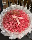 Pink Rose Flower Bouquet - 1
