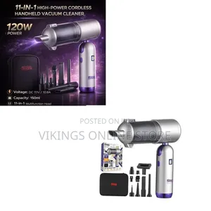 DSP 11-in-1 Handheld Car Vacuum Cleaner, 120W Cordless