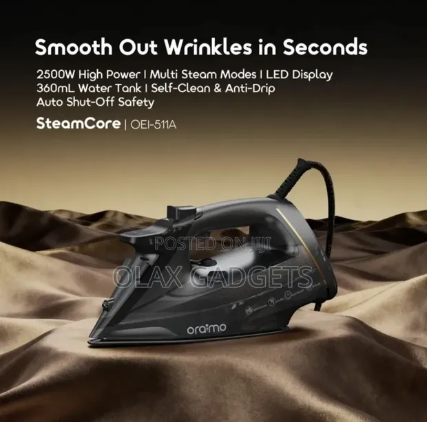 Oraimo SteamCore 2500W LED Display Electric Iron - Brand New - 1