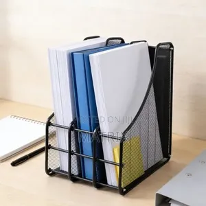Metal Mesh Document Organizer - 3 Sections