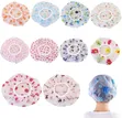 3pcs Colorful Plastic Shower Caps - Butterfly Design - 2