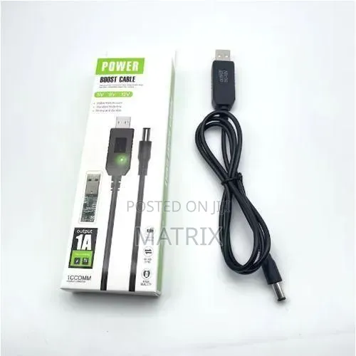 5V USB to 12V DC Power Boost Cable for Router - 1