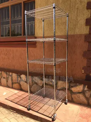 UK Used Chrome Wire Shelving Unit