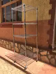 UK Used Chrome Wire Shelving Unit - 2