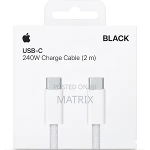 2m Apple 240W USB-C to USB-C Cable for Fast Charging & Data