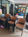 Modern Sculpted Plastic Dining Chairs (Set of 4) - 2