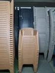 Outdoor Plastic Chairs - Brown - 1