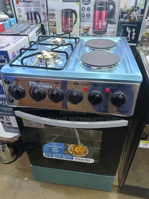 Saachi 2-Burner Gas & 2-Burner Electric Cooker/Oven