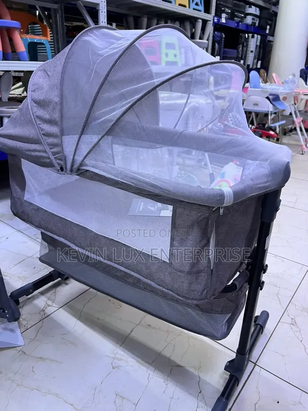 Baby Playpen Bed - Grey - 1
