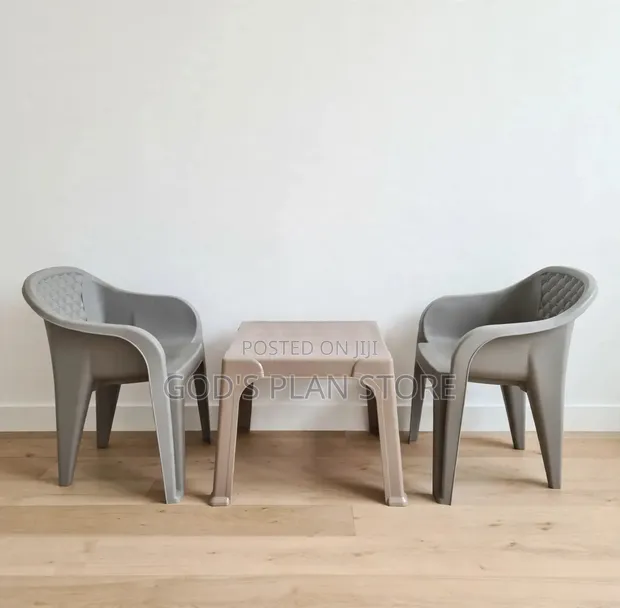 Indoor Plastic Table and Chairs Set - 1