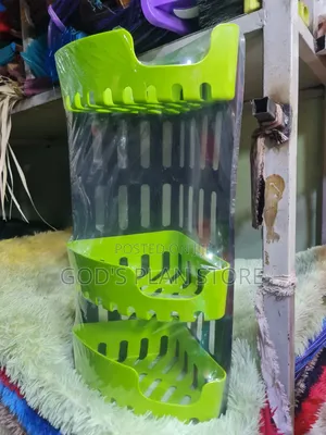 Max Plastic 3 Tier Bathroom Corner Rack
