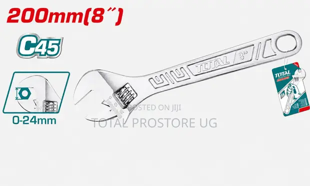 Total Tools Adjustable Wrench 200mm (8") - 1