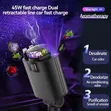 Auslese 5-in-1 Retractable Car Charger with Starlight Diffuser - 3