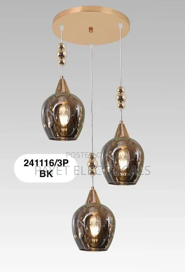 3-Light Pendant Lamp Holder - 1