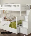 4x6 White Bunk Bed - 1