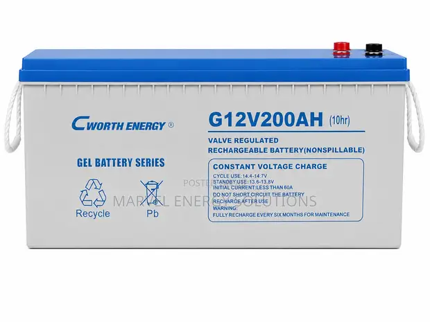 12V 200Ah Gel Solar Battery - 1