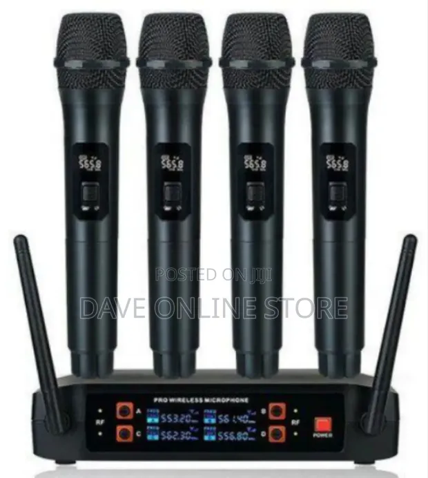 4-Channel Professional Wireless Microphone System - 1