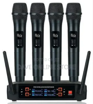 4-Channel Professional Wireless Microphone System