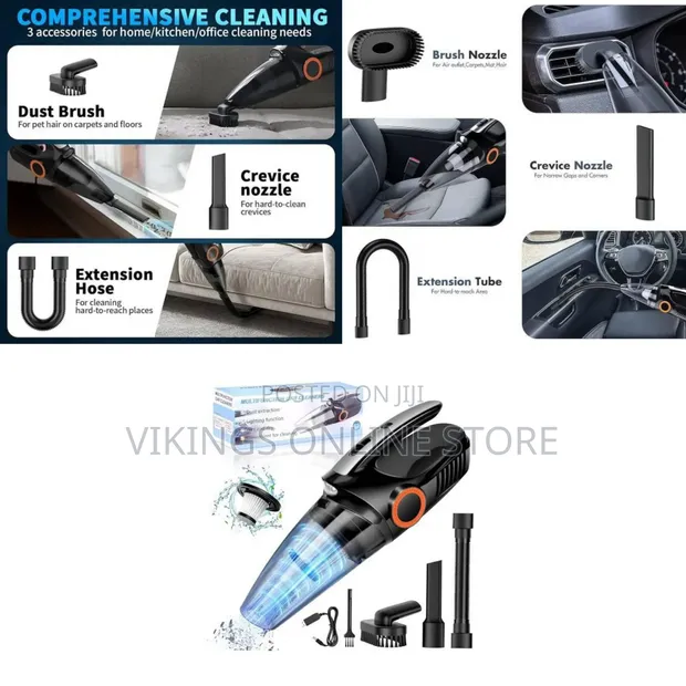 Car Vacuum Cleaner, Handheld, 8000Pa High Power - 1