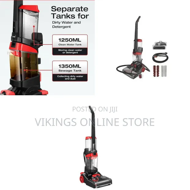 Power Force 800W Compact Bagless Upright Steam Vacuum - 1