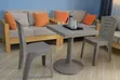 Imported Matted Plastic Dining Table and Chairs Set - 1