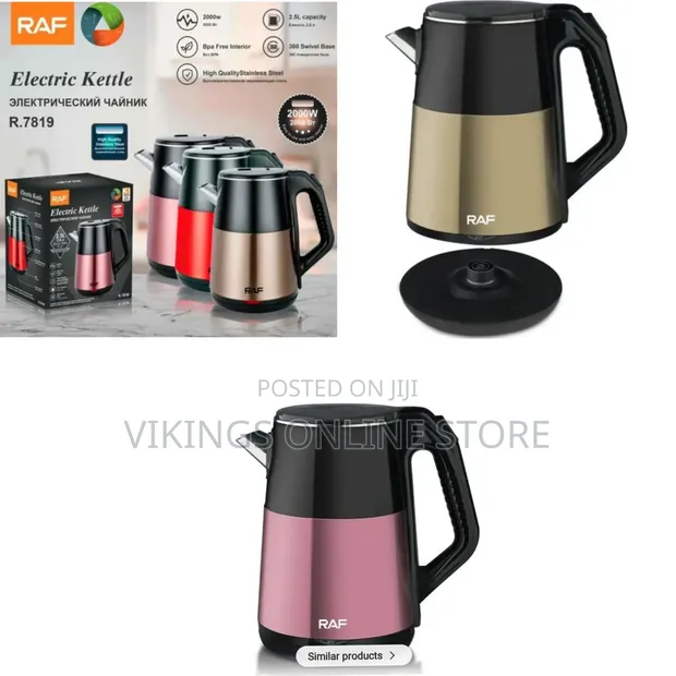 RAF 2.5L Electric Stainless Steel Cordless Kettle - 1
