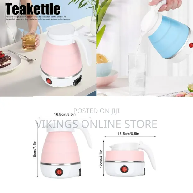Portable Travel Folding Electric Water Kettle 600ml Mini - 1