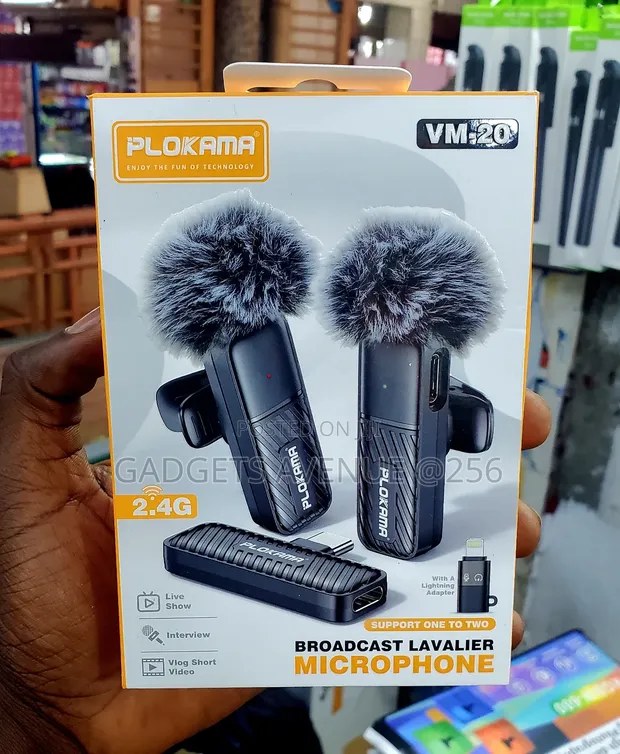 Plokama VM-20 Dual Wireless Lavalier Microphone System - 1