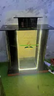 Black Pitch Lecture Pulpit with Lights - 1