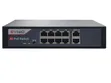 8 Port PoE Switch with 2 Gigabit Uplink - Black - 2