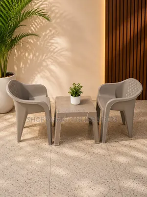 Brand New Plastic Dining Table and Chairs Set