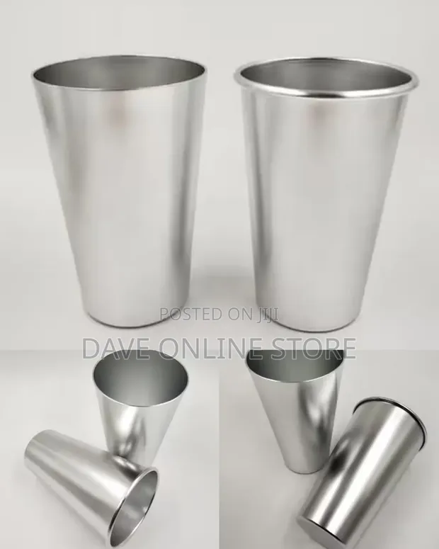 12 Pack 400ml Stainless Steel Pint Cups - 1