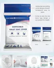 60 Pcs Double Disposable Paper Toilet Seat Covers - 1