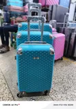 Noble Plastic Suitcases Full Set - 3pcs (Blue) - 2