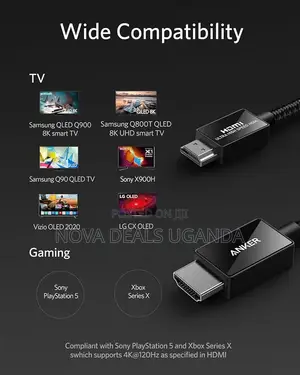 Anker 8K HDMI Cable, 6ft Ultra High Speed 48Gbps