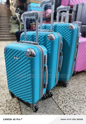 Original Plastic Suitcases Full Set - 3 Pieces