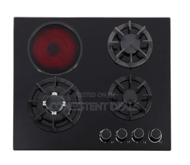 Tempered Glass 3 Burner Gas Cooker + 1 Infrared - 1