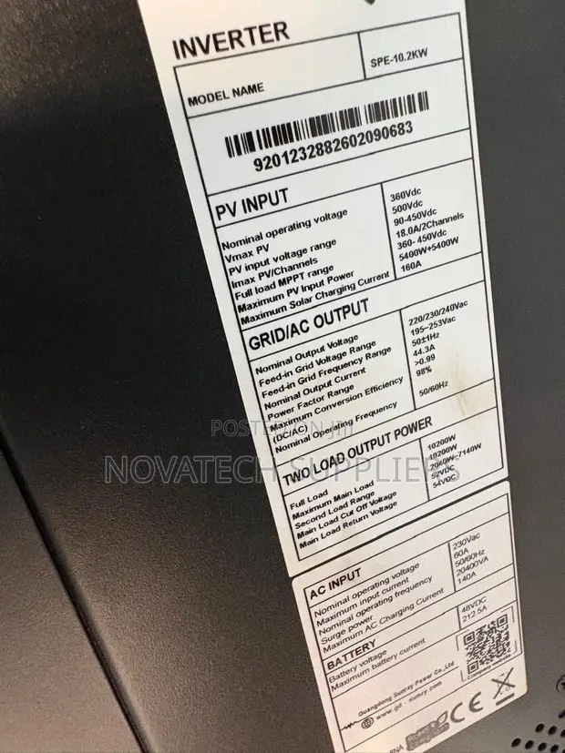 Sumry SPE-10.2KW Hybrid Solar Inverter 48V Dual Output - 1