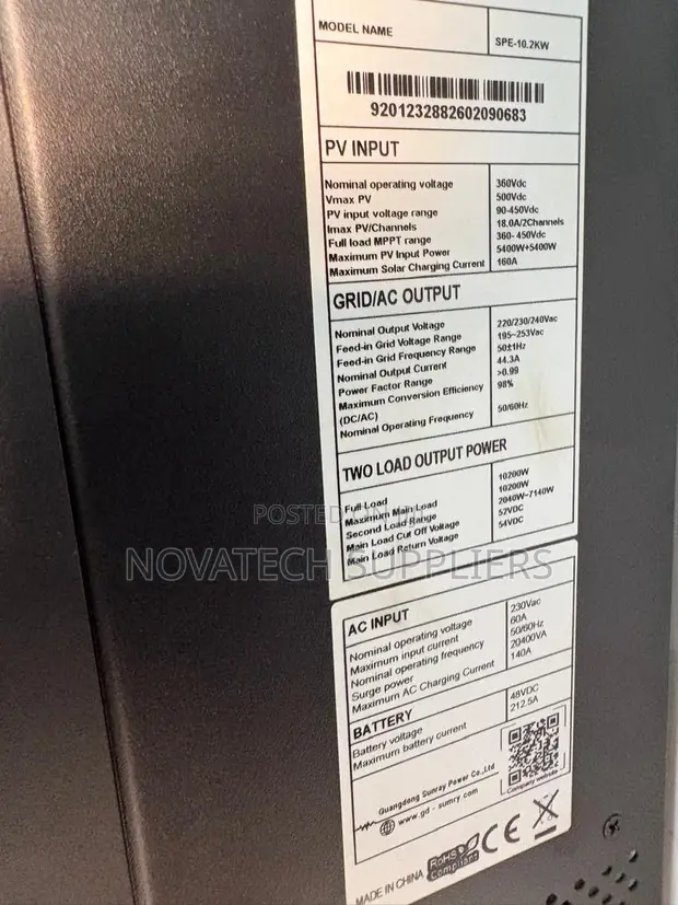 Sumry 10.2KW Off-Grid Hybrid Solar Inverter - 1